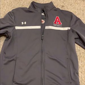 Grey Softball zip up